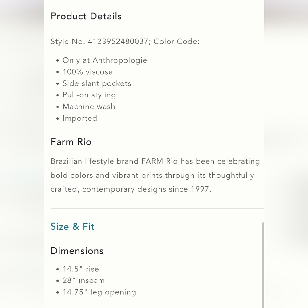 Farm Rio Pants - Picture 11 of 13